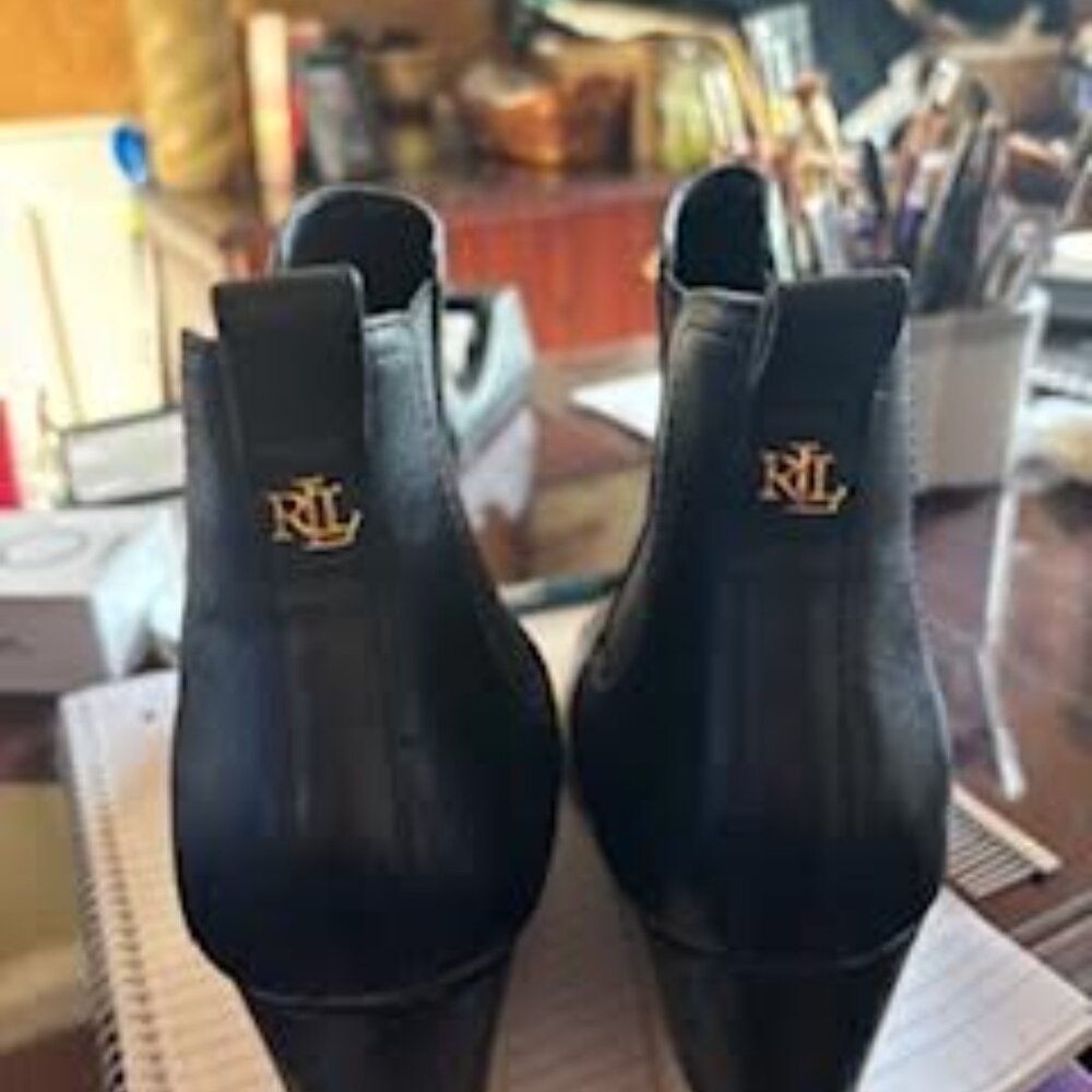 Ralph Lauren black boots, size 10B, can wear casual or dressy